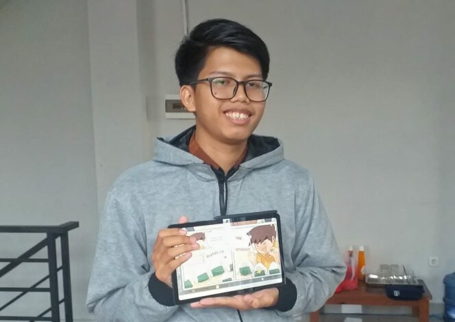 
 Fauzi Arif Suhada (21), desainer grafis dan Illustrator asal Cianjur yang berkarir di Jakarta.(Foto: Istimewa)