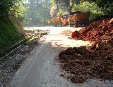 Jalan Longsor di Tanggeung Cianjur Akan Dibangun Pemprov Jabar