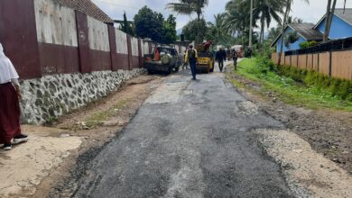 Jalan Rusak di Munjul-Gintung Cugenang Cianjur Diperbaiki