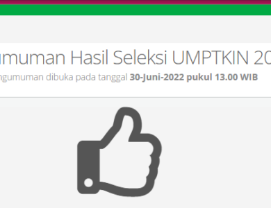 Pengumuman UMPTKIN 2022