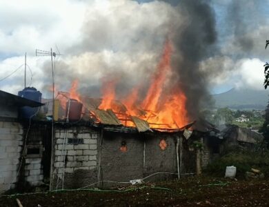 Kebakaran di Cipanas