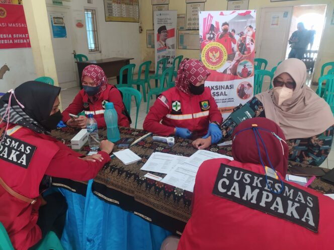 
 Antisipasi Covid-19, BIN RI dan Puskesmas Campaka Gelar Vaksinasi Massal.(Foto: Istimewa)