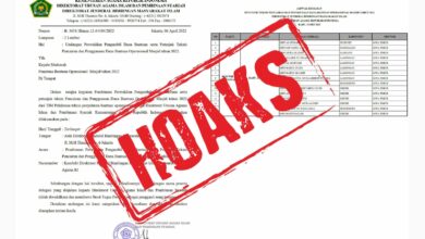 surat undangan penerima bantuan masjid hoaks