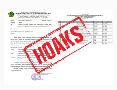 surat undangan penerima bantuan masjid hoaks