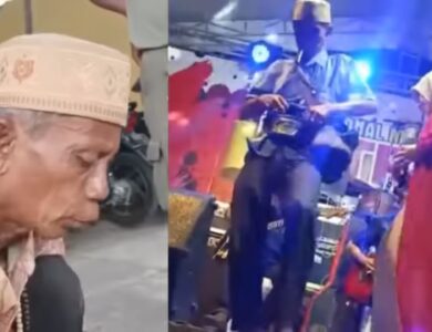 Waduh, Kakek Ini Setahun Mengemis Demi Sawer Biduan