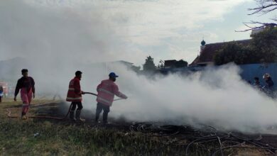 Bocah Main Api, Tumpukan Kabel Telkom Indonesia Terbakar di Cianjur