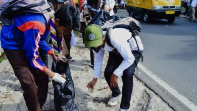 Cianjur Utara Gelar Gerakan World Clean Up Day, Masyarakat dan Pemerintah Gotong Royong
