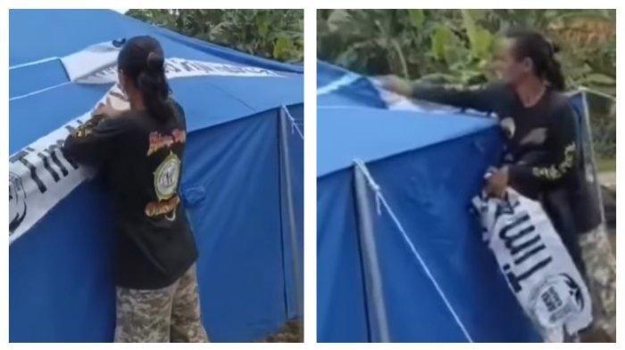 Polisi Periksa Ormas yang Cabut Stiker Gereja di Tenda Pengungsi Gempa Cianjur