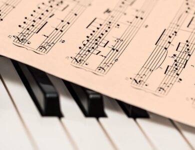 piano, sheet music, music
