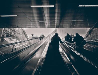 escalators, terminal, subway