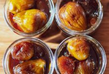 figs, candied figs, caramelized figs