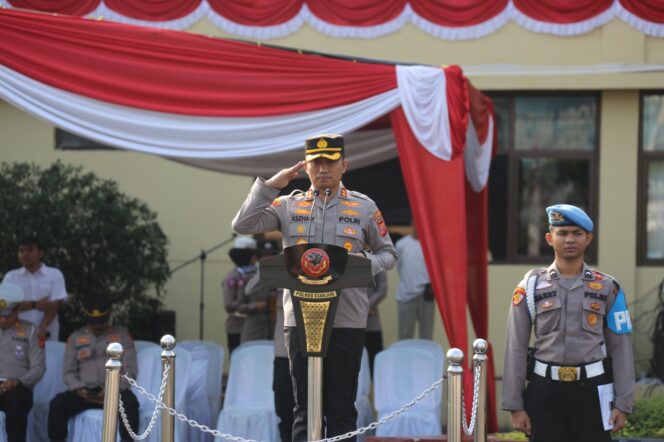 
 Early Warning Antisipasi Kejahatan, Polres Cianjur Gelar Apel Satkamling