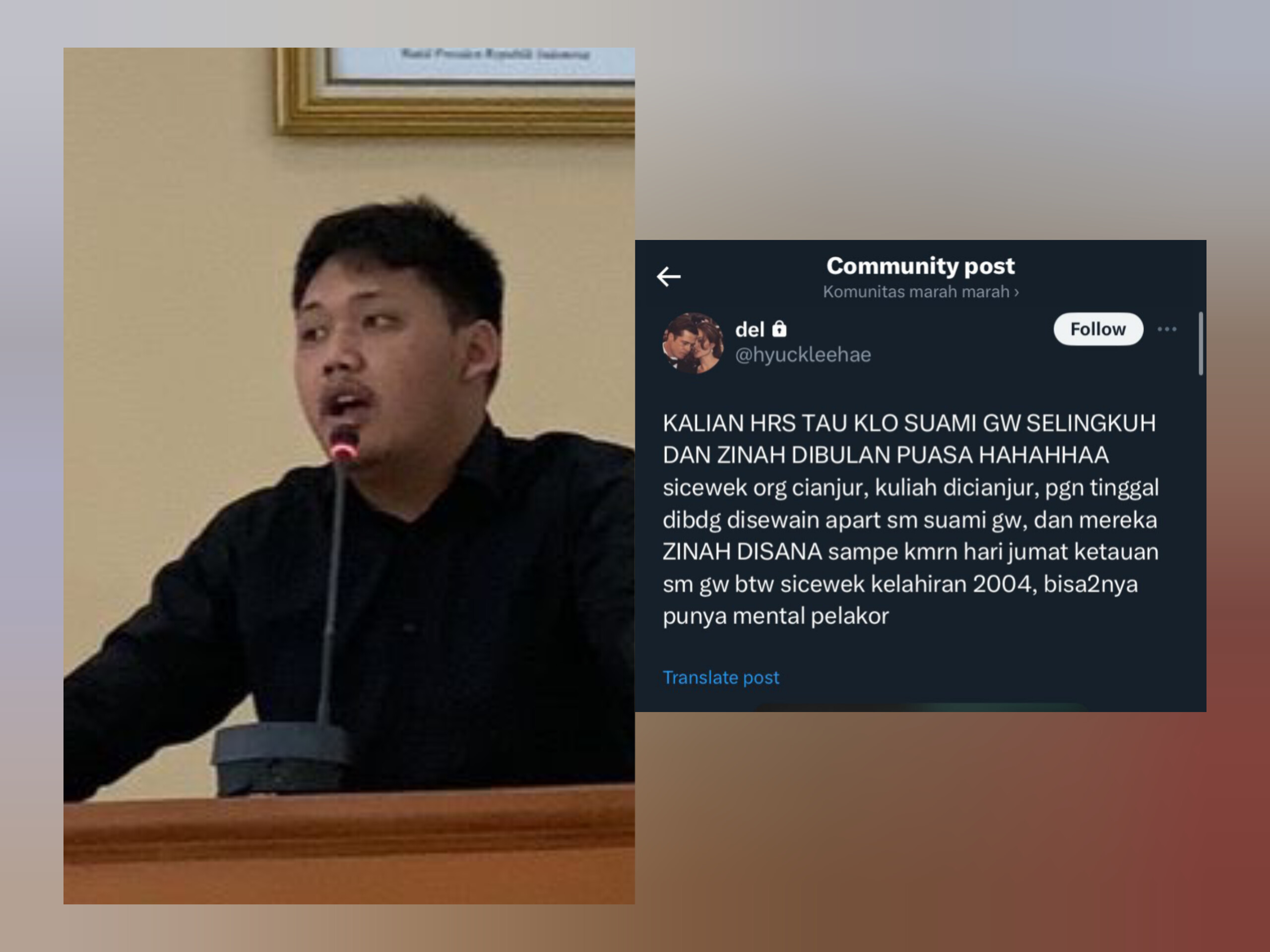 Heboh! Mahasiswi Unsur Dituding Pelakor, Kampus Ambil Sikap?