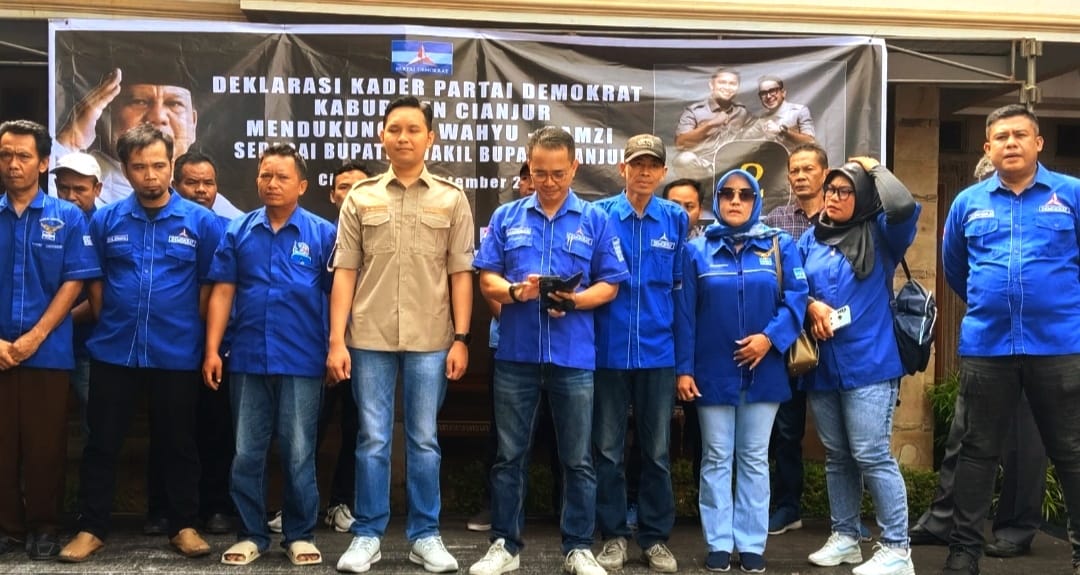 Puluhan Kader Demokrat Alihkan Dukungan dari Herman-Ibang ke Wahyu-Ramzi, Ini Tanggapan DPC Demokrat Cianjur