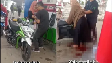Seorang ibu melahirkan di pom bensin Kecamatan Sindangbarang, Cianjur,