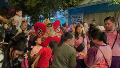 Spektakuler! Barongsai Meriahkan Cap Go Meh di Cianjur, Jalan Mangunsarkoro Padat Penonton