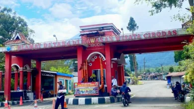 Jumlah kunjungan wisatawan ke Kebun Raya Cibodas turun saat Lebaran 2025 akibat pungutan retribusi ganda.