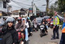 Kemacetan parah terjadi di jalur Cipanas-Puncak pasca Lebaran 2025