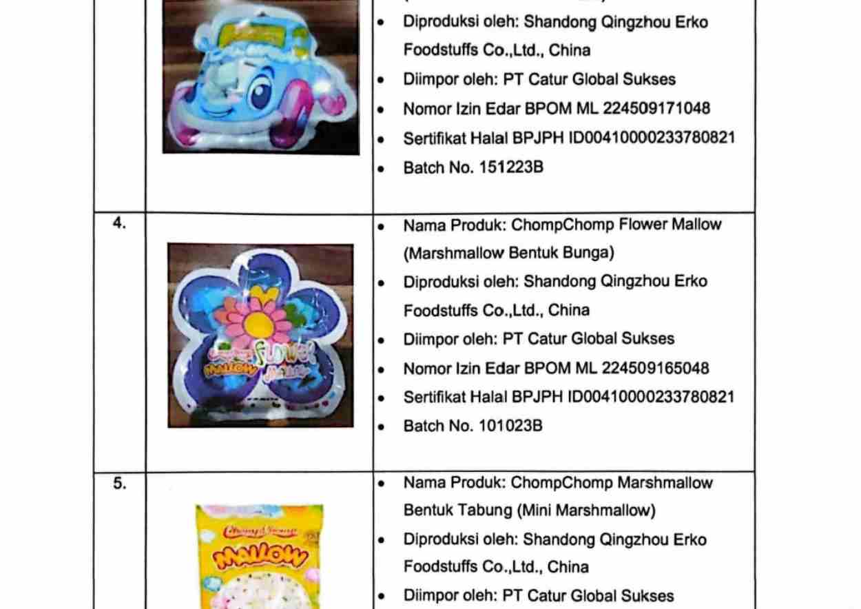 Inilah daftar sembilan produk makanan olahan, termasuk yang berlabel halal, yang terindikasi mengandung unsur babi (B2) berdasarkan hasil uji laboratorium BPJPH dan BPOM.