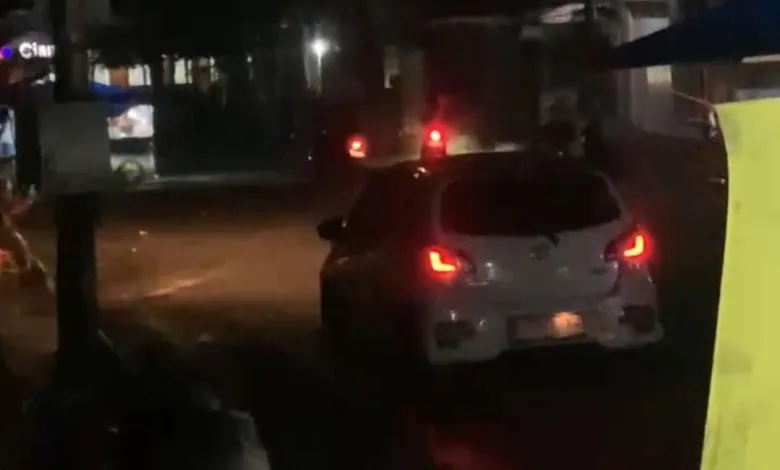 Kawasan Kuliner Sinar Cianjur Mencekam, Aksi Brutal Diduga Geng Motor Serang Warga