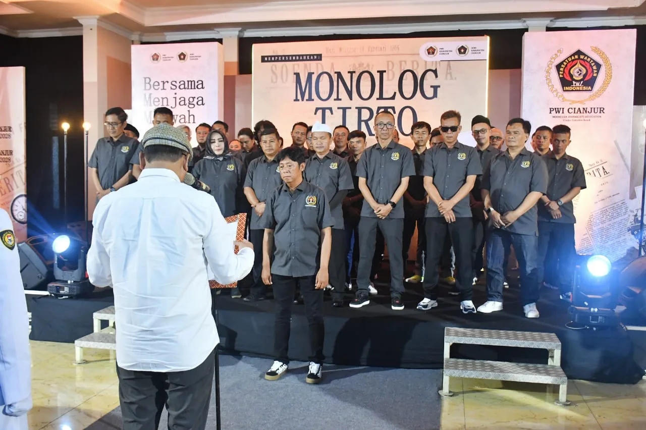 Jaga Marwah Profesi, Pengurus PWI Cianjur Resmi Dilantik