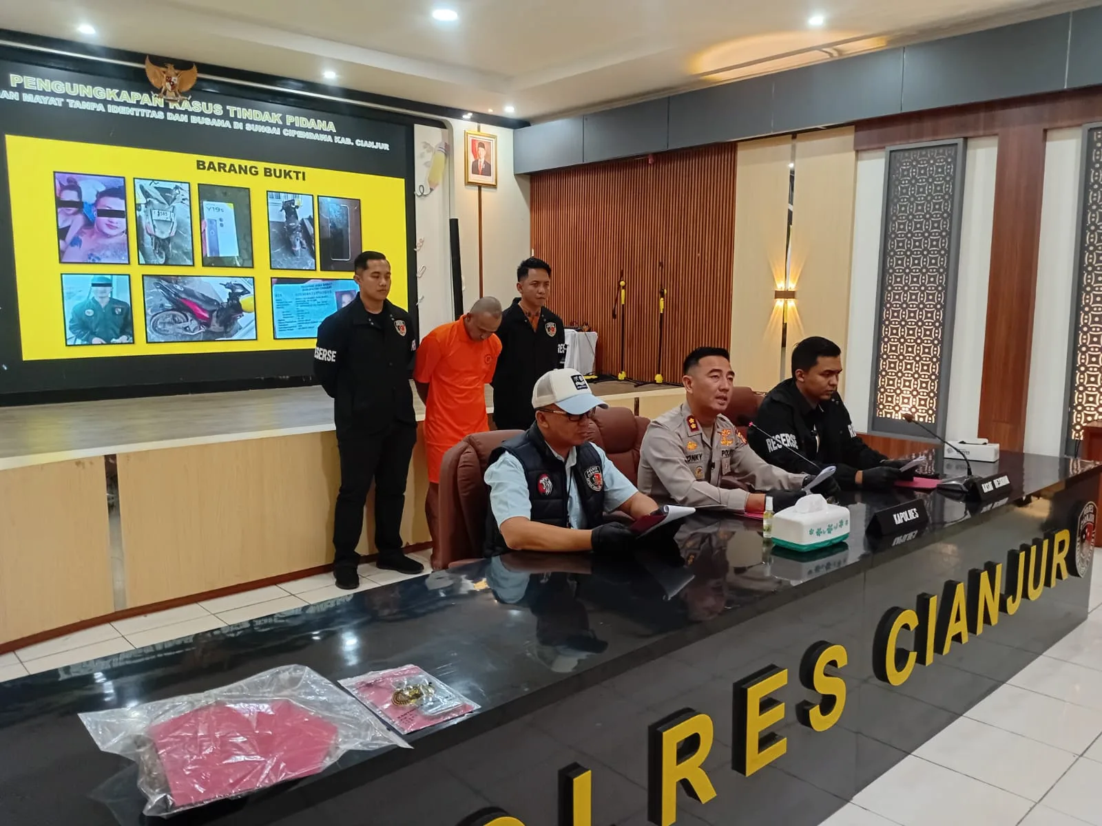 Polisi Ungkap Pembunuhan Berencana Sadis di Sungai Cipendawa Pelaku Lempar Korban dari Jembatan dan Habisi dengan Batu
