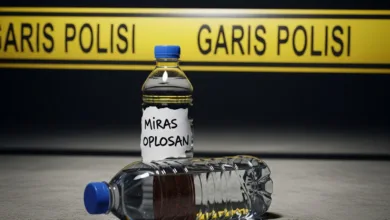 Racun dalam botol. Minuman inilah yang diduga merenggut lima nyawa di Cianjur.