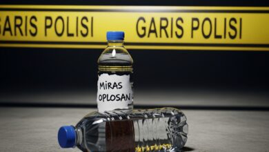 Racun dalam botol. Minuman inilah yang diduga merenggut lima nyawa di Cianjur.