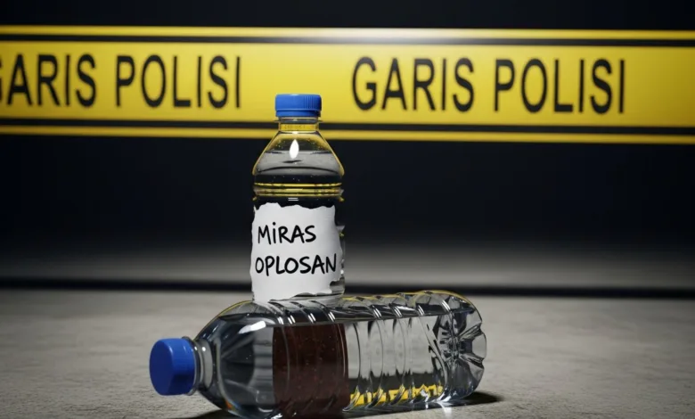 Racun dalam botol. Minuman inilah yang diduga merenggut lima nyawa di Cianjur.