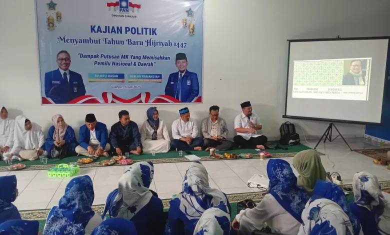 DPD PAN Cianjur Soroti Putusan MK Soal Pemisahan Pemilu Nasional dan Daerah
