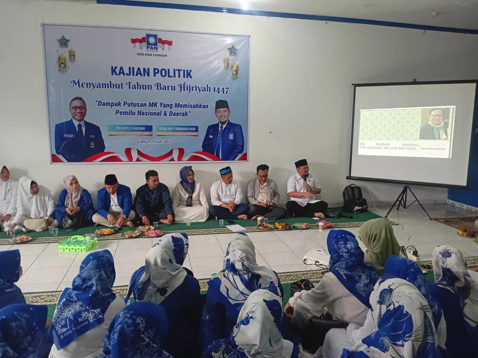 DPD PAN Cianjur Soroti Putusan MK Soal Pemisahan Pemilu Nasional dan Daerah