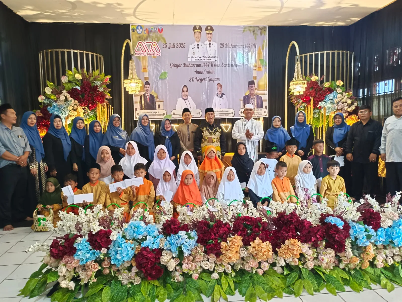 SDN Gayam Konsisten Tebar Kebaikan di Muharram, Santuni Puluhan Yatim dan Duafa