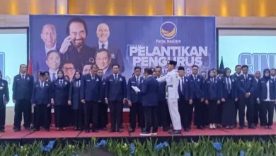 DPD Partai NasDem Cianjur melantik pengurus baru pada Sabtu (26/07/2025). Dengan konsolidasi internal, NasDem menargetkan perolehan 10 kursi DPRD Cianjur pada Pemilu 2029.