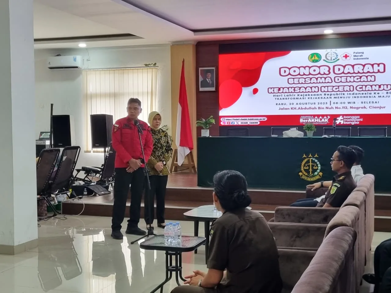 Sambut Hari Lahir Kejaksaan RI ke-80, Kejari Cianjur Adakan Donor Darah