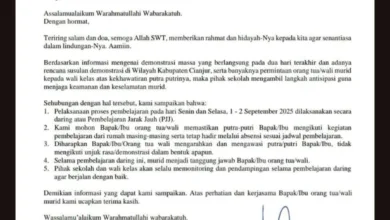 Antisipasi Aksi Demonstrasi, Sejumlah Sekolah di Cianjur Beralih ke Pembelajaran Daring