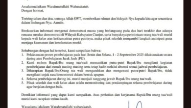 Antisipasi Aksi Demonstrasi, Sejumlah Sekolah di Cianjur Beralih ke Pembelajaran Daring