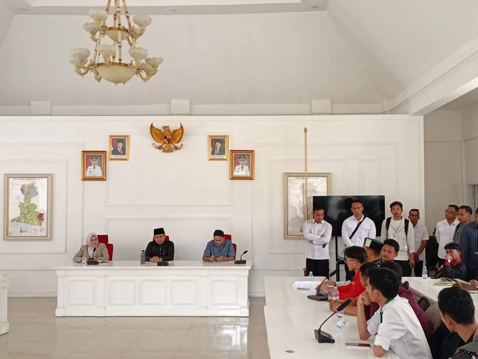 Aliansi Cipayung Plus Gelar Audiensi, Mahasiswa Nyatakan Mosi Tak Percaya pada Pemerintah Cianjur