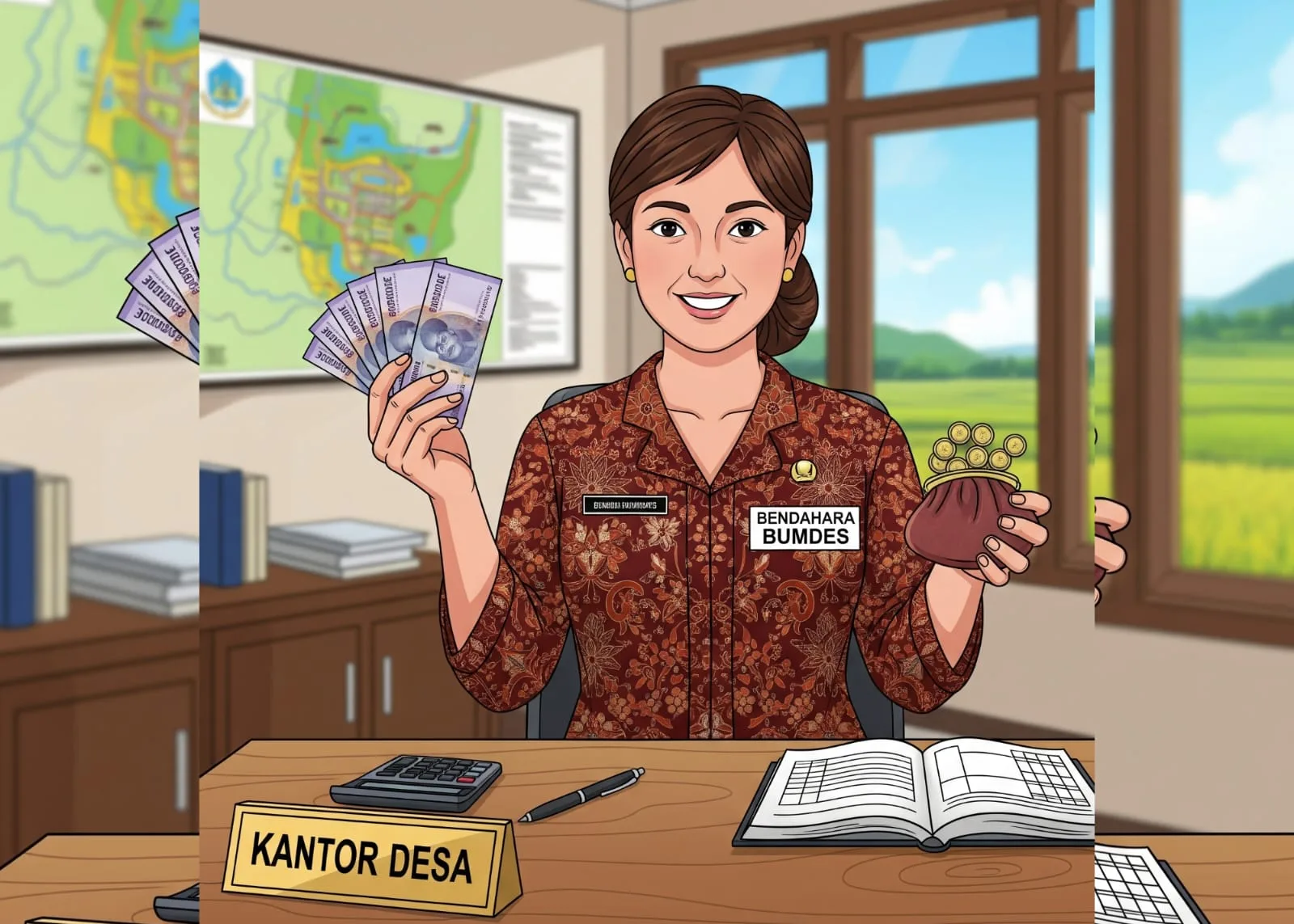 Bendahara BUMDes Sukatani Diduga Rangkap Jabatan, Dinilai Langgar Aturan?