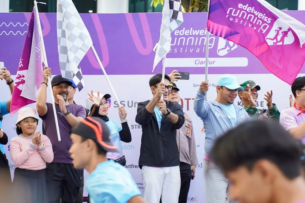 Ribuan Peserta Meriahkan Edelweiss Running Festival 2025 di Cianjur