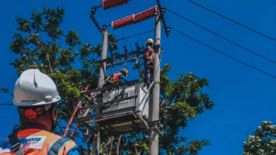 Petugas PLN sedang melakukan pemeliharaan jaringan listrik untuk menjaga stabilitas pasokan energi kepada masyarakat.
