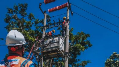 Petugas PLN sedang melakukan pemeliharaan jaringan listrik untuk menjaga stabilitas pasokan energi kepada masyarakat.