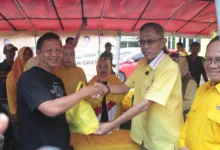 Peringati HUT ke-61, Partai Golkar Cianjur Bagikan Ribuan Sembako Murah