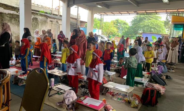 Lomba Mewarnai PAUD/TK Meriahkan Hari Kunjung Perpustakaan dan Bulan Gemar Membaca di Cianjur