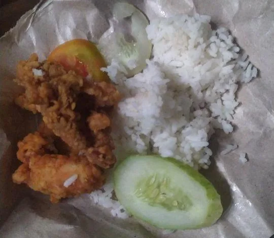 Tampilan menu Makanan Bergizi Gratis (MBG) untuk ibu menyusui di Cugenang yang dikeluhkan warga karena porsi dan cara pengemasannya dinilai tidak wajar. (IST)