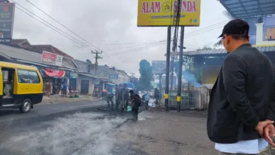 Beri Kenyamanan Pengunjung dan Warga, Alam Sunda Peduli Aspal Jalan Ratusan Meter Bentuk Nyata untuk Ummat