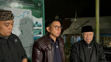 Menteri Kebudayaan Fadli Zon secara resmi membuka proyek pemugaran Situs Cagar Budaya Gunung Padang di Cianjur, Rabu (8/10/2025). (Foto: vito)