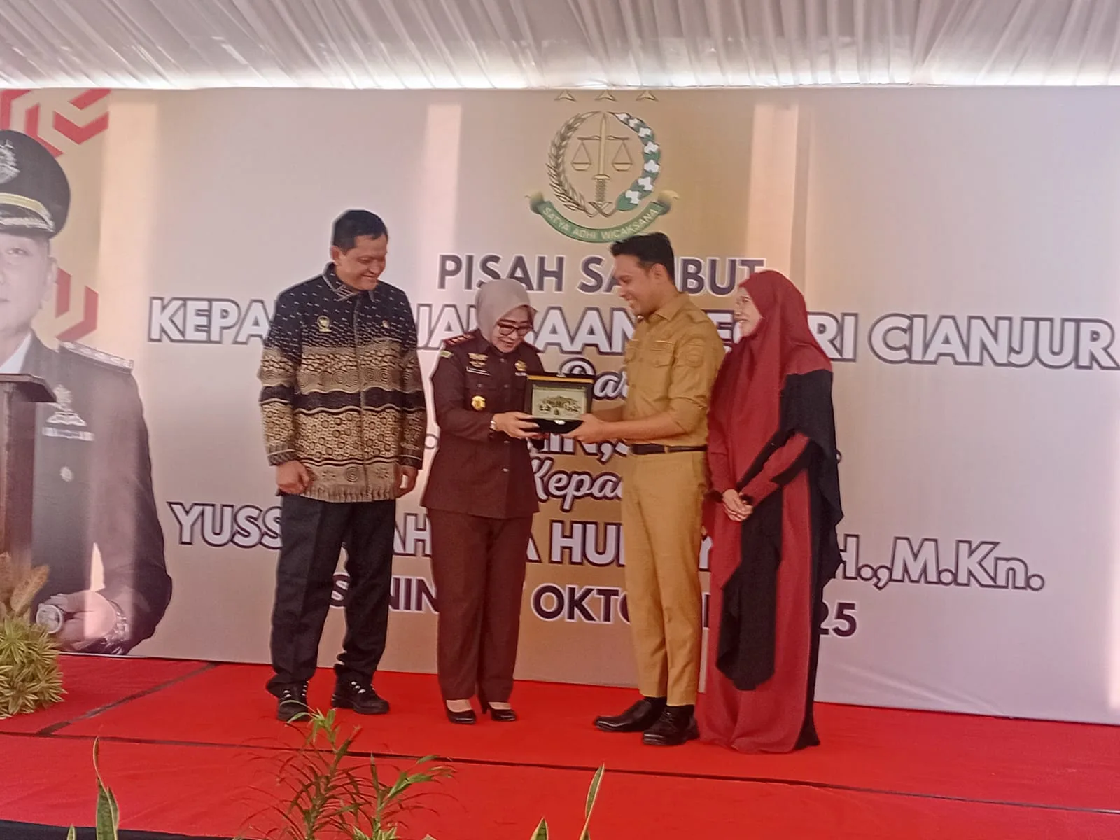 Pisah Sambut Kajari Cianjur, Dr. Kamin Titip Pesan Lanjutkan Penanganan Perkara PJU