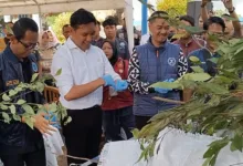 Kepala BNN Kabupaten Cianjur bersama perwakilan unsur TNI, Polri, dan Bupati Cianjur Mohammad Wahyu Ferdian. (foto: Istimewa)