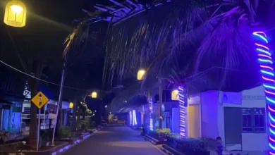 Pemasangan lampu hias baru di kawasan Bomero Citywalk, Cianjur, menciptakan suasana malam yang lebih hidup dan nyaman. Langkah penataan ini mendapat sambutan positif dari warga.