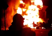 Malam Horor di Cianjur, Truk Tangki BBM Terguling Bakar Pos Polisi dan Kendaraan